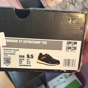 Caterpillar Black and Yellow Men's Safety Sneaker